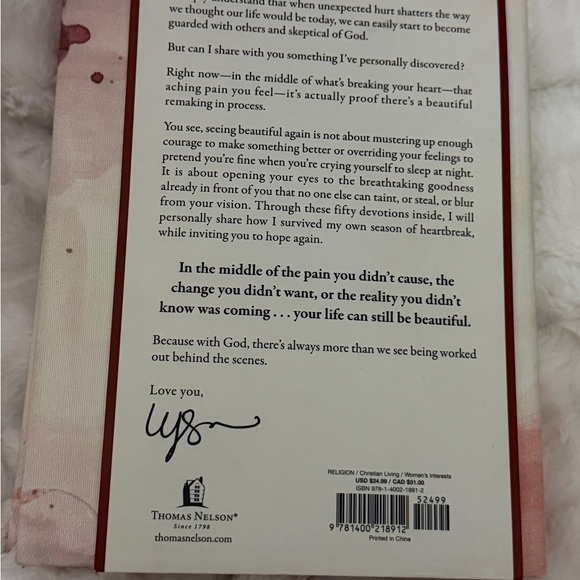 Pink Devotional Book with Ribbon Bookmark - Picture 3 of 5